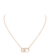 Harrods Messika So Move Pink Gold and Diamond Necklace (0.12ct)- Buy online at McGrocer