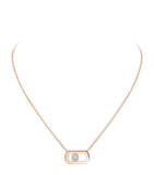 Messika So Move pink gold diamond necklace 0.12ct - British product
