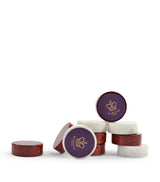 Harrods Purling Alabaster Stone Checkers Board Game Pieces- Buy online at McGrocer
