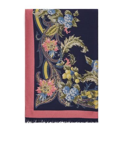 Harrods Etro Wool-Blend Paisley Boheme Scarf- Buy online at McGrocer