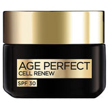 Superdrug L'Oréal Paris Age Perfect Cell Renew SPF30 Day Cream 50ml- Buy online at McGrocer