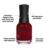Orly Star Spangled nail polish red 18ml (British brand)