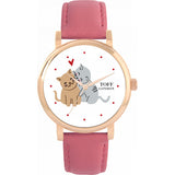 Superdrug Toff London White Ladies Valentine Love Cats Watch- Buy online at McGrocer
