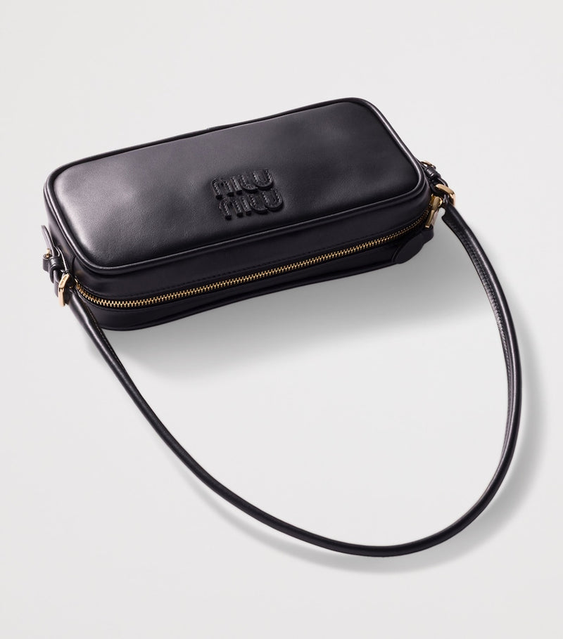 Miu Miu padded leather pouch with adjustable strap, UK version