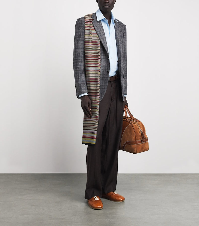 Paul Smith signature stripe wool-silk scarf, UK version