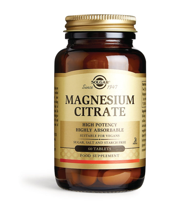 Solgar Magnesium Citrate 60 tablets (British brand)