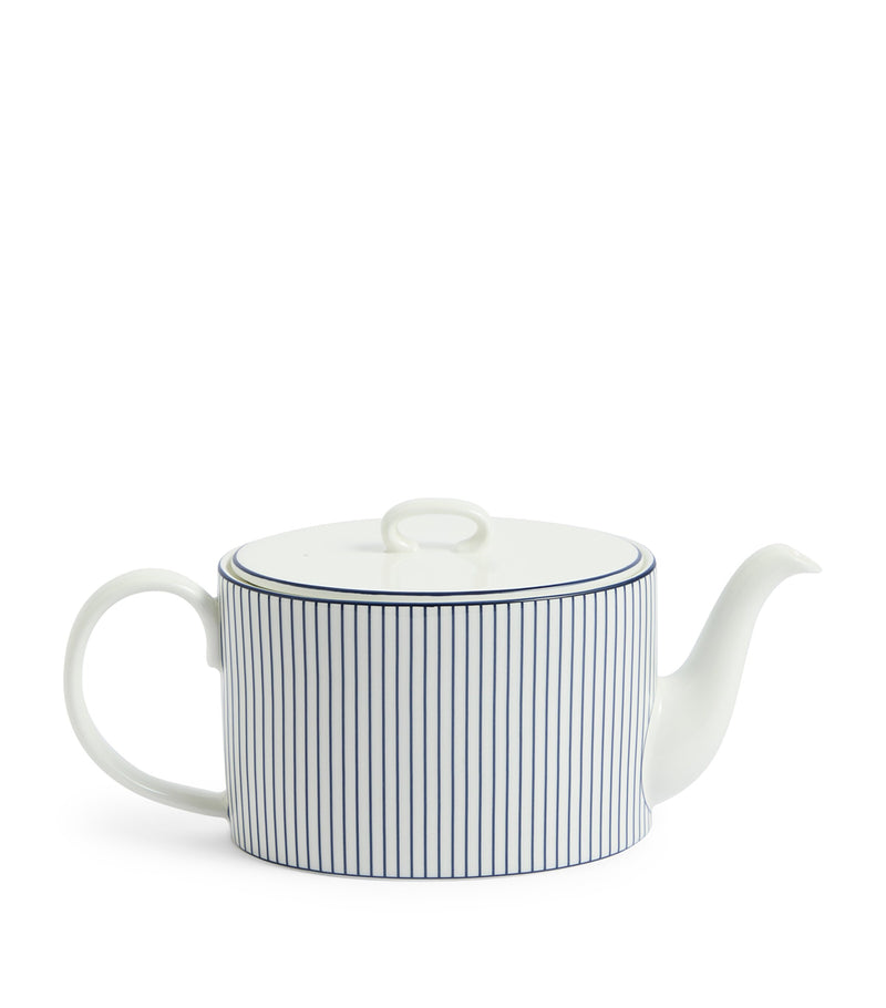 Wedgwood Gio Pinstripe Teapot bone china, UK version
