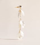 Self-Portrait faux pearl petal drop earrings (British brand)