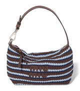 Harrods Miu Miu Crochet Stripe Shoulder Bag- Buy online at McGrocer