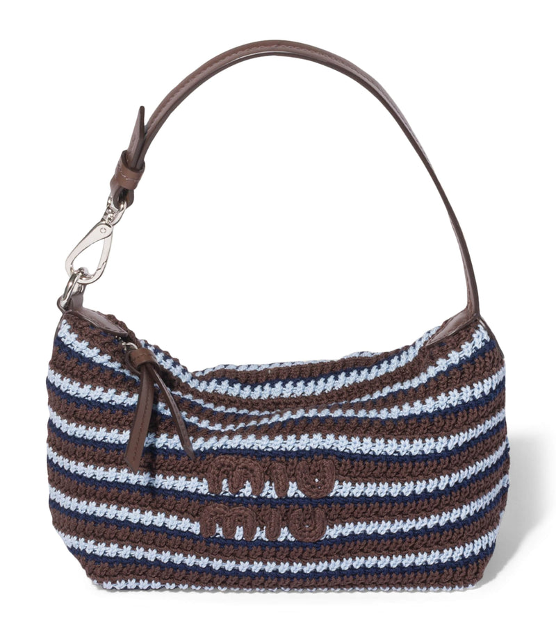 Miu Miu crochet stripe shoulder bag (British brand)