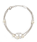 Harrods Valentino Garavani Faux Pearl VLogo Signature Bracelet- Buy online at McGrocer