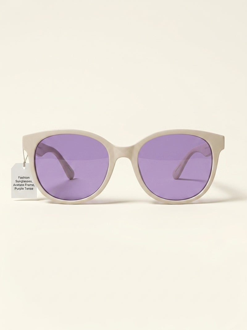 Vivienne Westwood White 5137 sunglasses in zebra marble acetate (British brand)