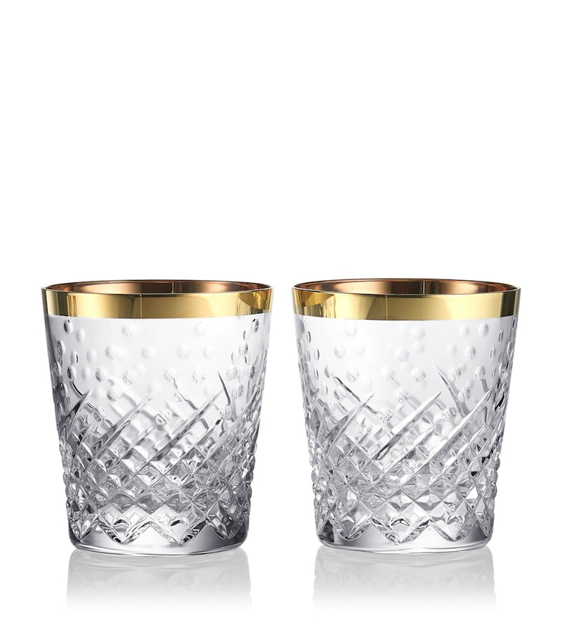 Waterford Gilded Crystal Tumblers 340ml - British product