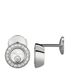 Chopard Happy Diamonds pavé earrings white gold, UK version