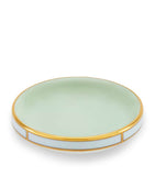 GINORI 1735 Colonna Diva Verde butter dish 10cm - British product