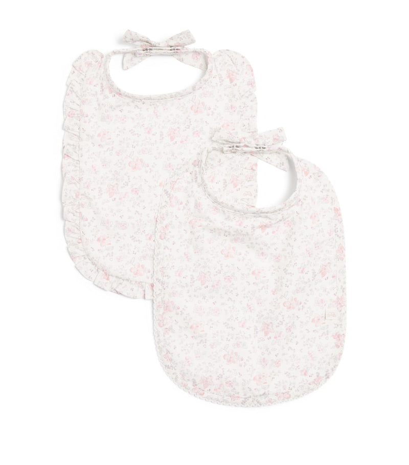 Marie-Chantal Pima cotton floral bibs set of 2 (British brand)