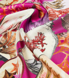 Max Mara silk printed square scarf (British brand)