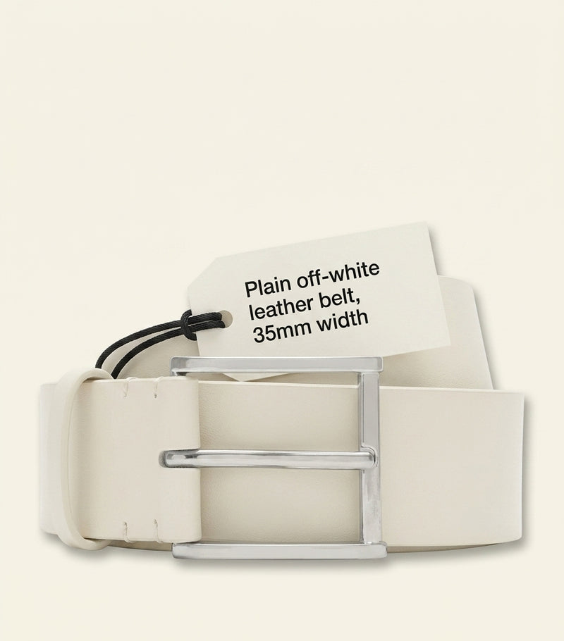 Burberry check-embossed calf leather belt - British product