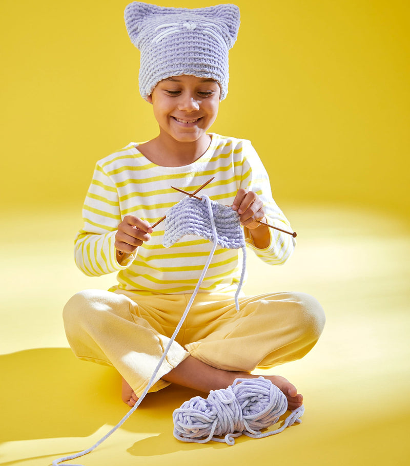 Janod Knitting Kitten Hat Creative Kit, imported from the UK