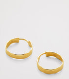 Monica Vinader small gold vermeil hoop earrings, UK version