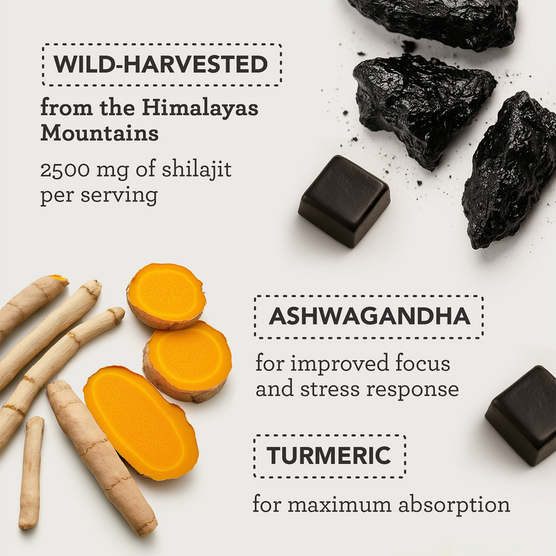 SuperSelf Himalayan Shilajit gummies pineapple flavour 60 gummies, imported from the UK