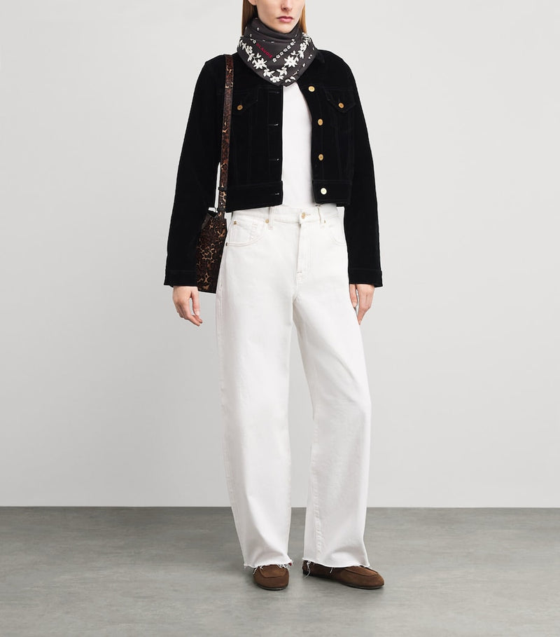 Claudie Pierlot silk floral neck scarf 65cm, imported from the UK
