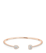Harrods Messika My Twin Pink Gold and Diamond Bangle (0.85ct)- Buy online at McGrocer