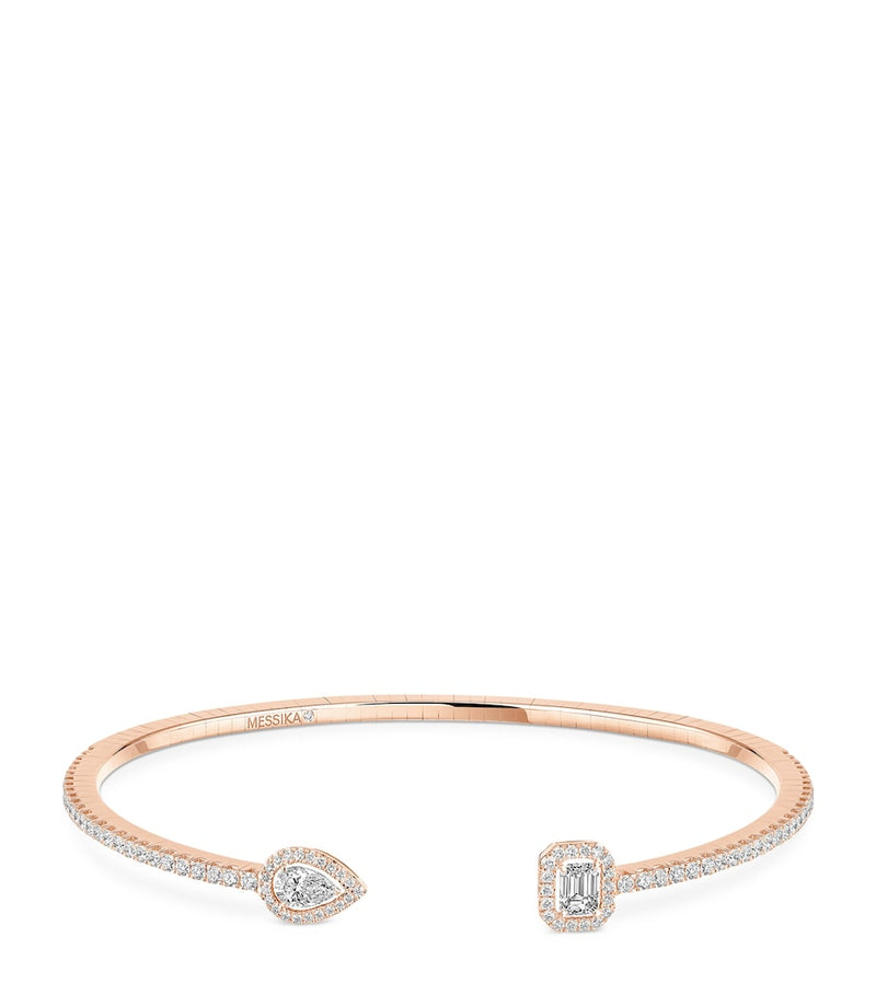 Messika My Twin pink gold diamond bangle 0.85ct, UK version