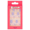 Fantasy stick on nails purple 24pc - British product