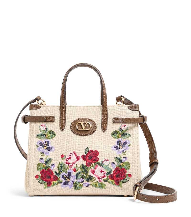 Valentino Garavani small floral jacquard Antibes tote bag, UK version