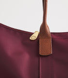 Harrods medium nylon tote bag with leather trim - British product
