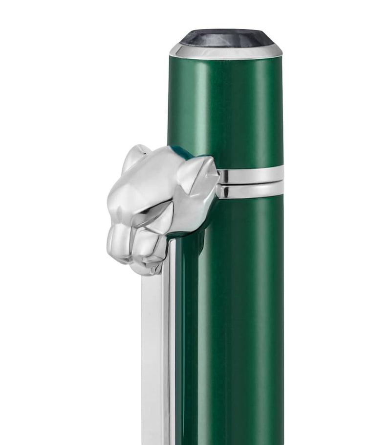 Cartier ballpoint pen with palladium hardware and glossy lacquer 13cm - British product