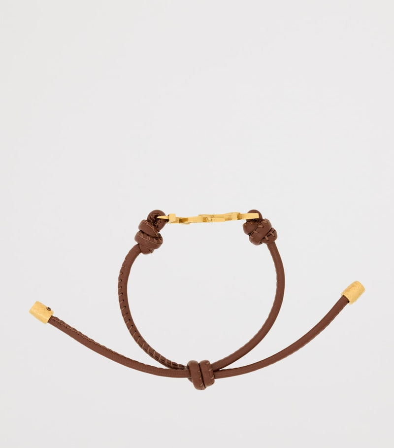 Saint Laurent Cassandre leather bracelet, UK version