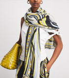 La Doublej geometric fringe scarf - British product