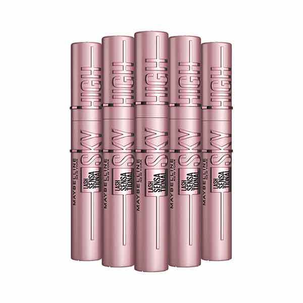 Maybelline Lash Sensational Sky High Mascara 01 Black 5 Pack, imported from the UK