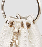 Jimmy Choo Micro Bon Bon bag satin pearls (British brand)