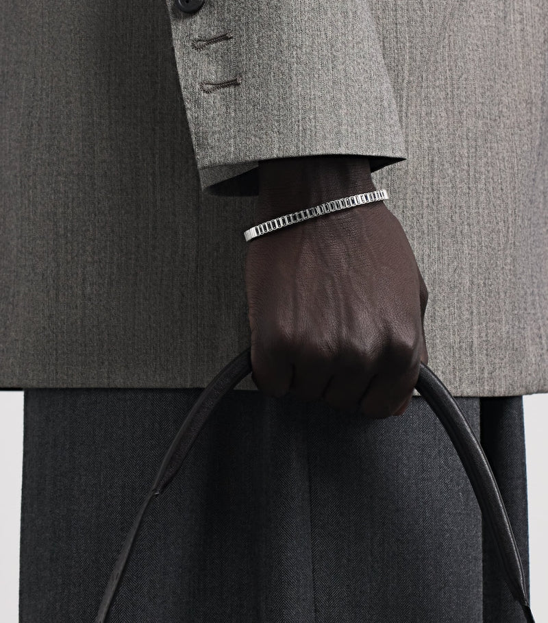 Suzanne Kalan white gold and sapphire inlay bangle, UK version
