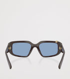 Vogue rhinestone irregular sunglasses with blue-tint lenses (British brand)