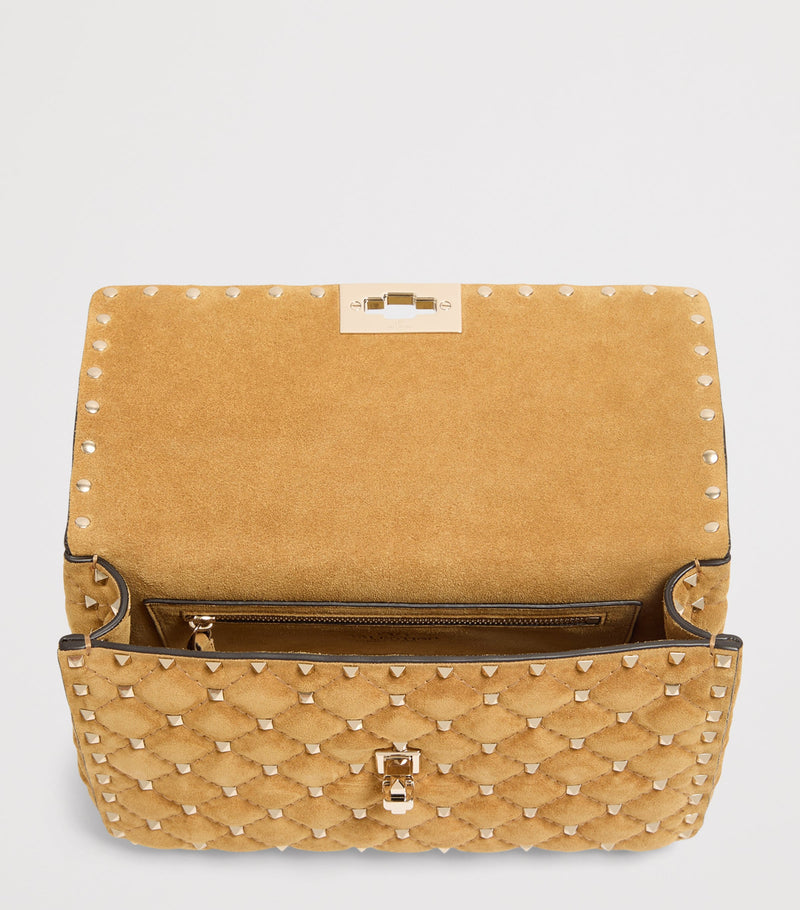 Valentino Garavani Rockstud Spike shoulder bag suede (British brand)