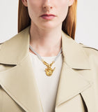 Tilly Sveaas gold-plated Moi + Toi cluster necklace - British product