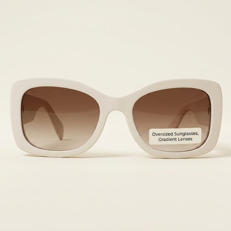 Prada PRA08S oval acetate sunglasses gradient brown - British product