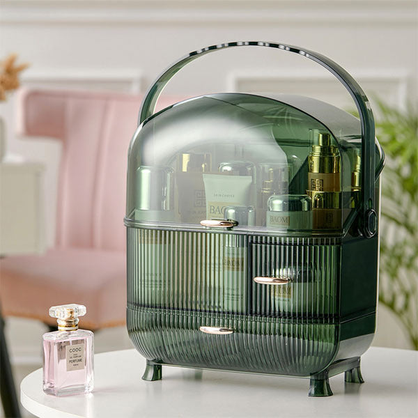 Livingandhome large makeup organizer green, UK version