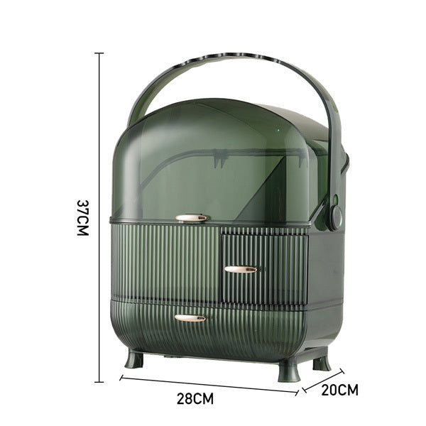 Livingandhome large makeup organizer green, UK version