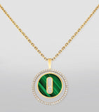 Messika Lucky Move necklace 0.18ct diamond yellow gold - British product