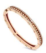 Harrods Bvlgari Rose Gold and Diamond B.zero1 Rock Bracelet- Buy online at McGrocer
