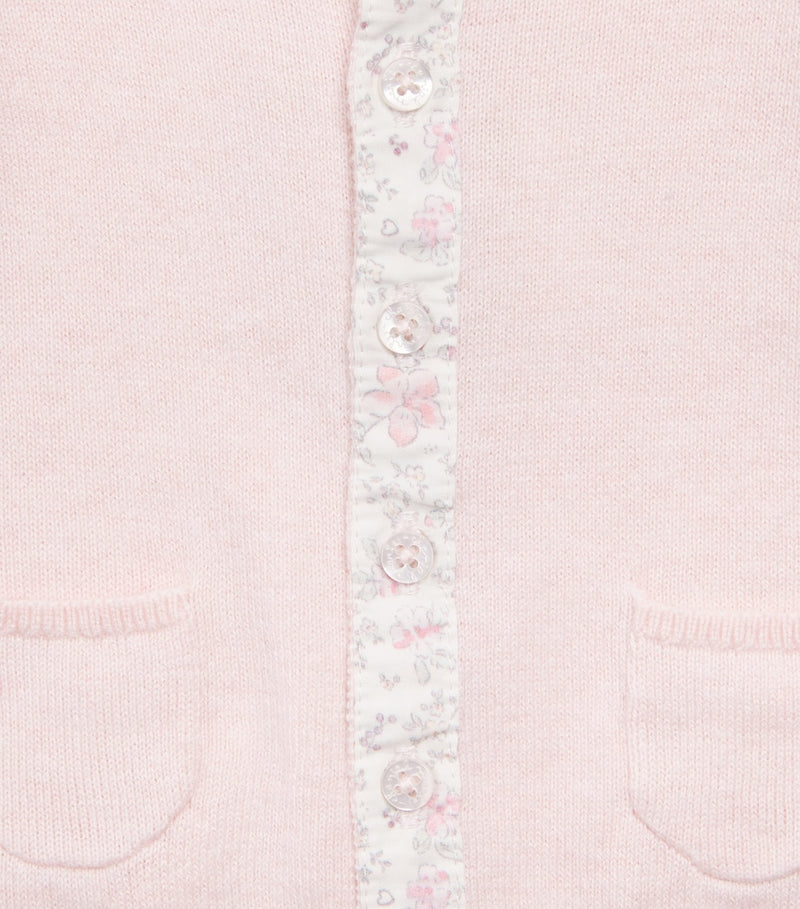 Marie-Chantal cotton-cashmere Casey baby cardigan 3-24 months, imported from the UK