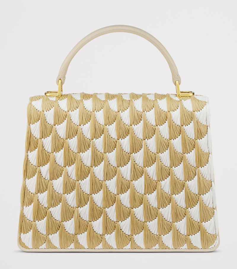 Bvlgari Serpenti Forever top-handle bag medium Calla raffia - British product