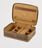 WOLF Ida travel zip jewellery case, imported from the UK