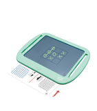 BUKI travel games tablet with erasable screen and styluses - British product