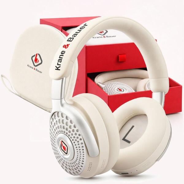 Krane & Bauer Storm II headphones white (British brand)